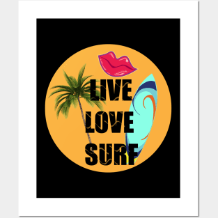 Live Love Surf Posters and Art